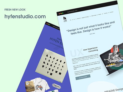 New Site Launch branding creative creative agency design font hello dribbble html css hyfen studio hyfenstudio logo new brand feel php redesign typography ui uidesign ux design website website banner wordpress