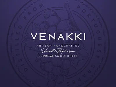 Venakki Mixology branding design logo spirits vector