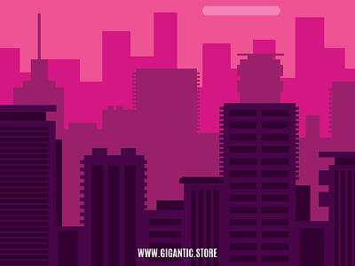 Flat Design City Landscape Background Illustration back cover background background art background design branding buiding cartoon city design draw flat flat design game art game design gigantic illustration illustrator town vector vector art