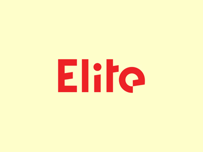 Elite elite redesign letter e