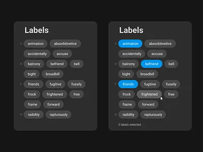 Rebound of " See Merged Entities" label labels tag tag design tag line uidesign