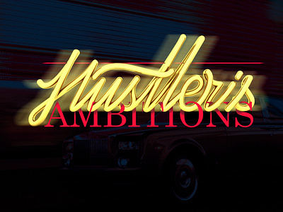 Hustler's Ambitions adobe cinema 4d design gold illustrator lettering lettering art letterting artist photoshop typography vector