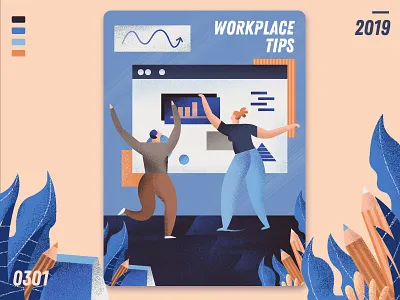 workplace tips design flat design homepage illustration ui ui ux design