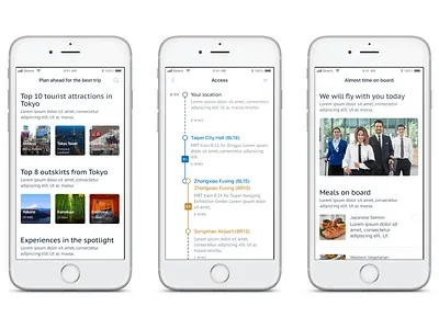 CT Airline App - Pre-Flight Experience airline app mobile pre flight ui
