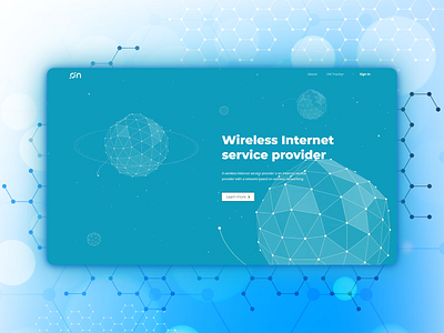 Wireless Internet service provider developer development front end front end design front end dev illustration landing landing page landing design ui web