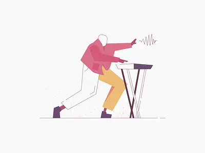 Kenny Energy boy energy illustration kennywest music sound