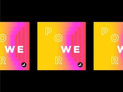 The Power Of We design feminism feminist gradient illustration power type typography women womens history month