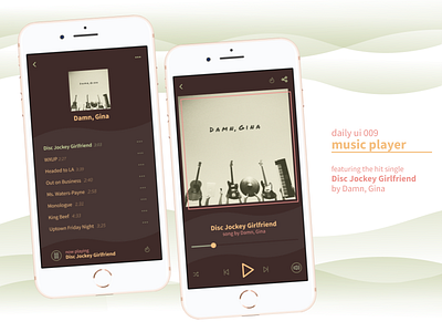 DAILY UI - #009 - Music Player daily ui daily ui 009 music music app music player