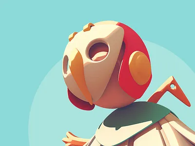 Sky Born 3d character gamecharacter gamedev model render