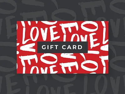 Valentines Day Gift Card Design card design design gift card gift certificate print design typography valentines
