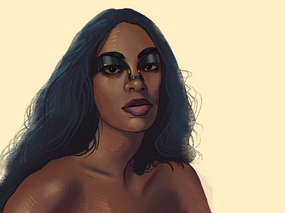 Solange branding color theory design digital illustration drawing illustration painting procreate solange