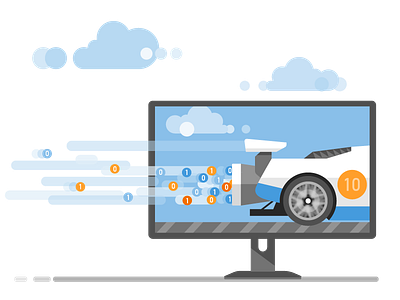 Data Acceleration branding design flat illustration microsoft ui ux vector visual studio