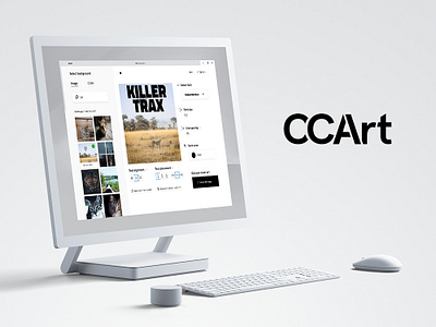 CC Art app concept desktop app icon design spotify ui windows 10