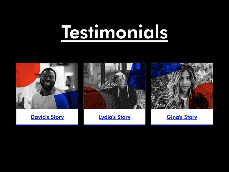 Testimonials #dailyui 039 039 dailyui testimonials ui
