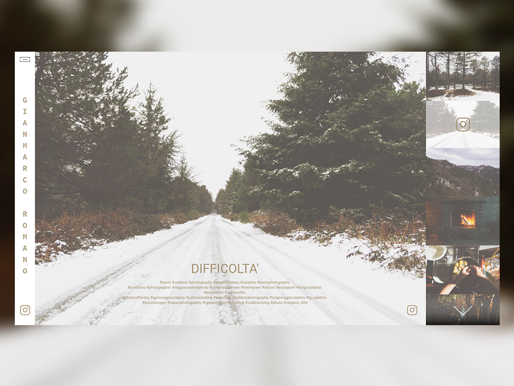 Example of UI&UX \\ 2 - Concept image gallery