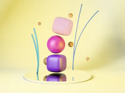 Objects two 3d 3dmodel abstact branding c4d cinema 4d design geometric icon illustration logo octane render sketch texture textures web