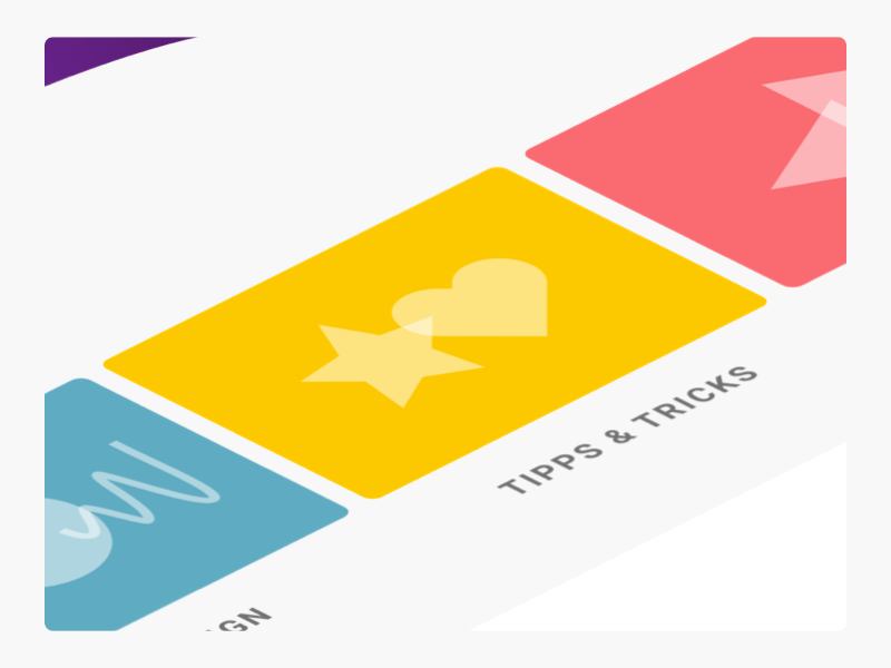 Tipps & Tricks dropshadow hover motion mouseover principle sketch wiki