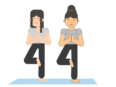 Girl Body Yoga 01 2d character art character desing design flat girl girl character yoga pose