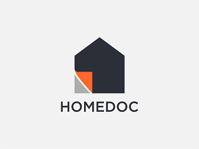 Homedoc app branding clever creative design document flat logo identity logo logo inspiration paper print print shop printing professional logo smart startup studio tasty vector