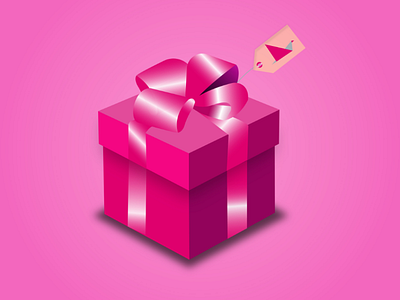 Gift Box vector art illustrator 3d