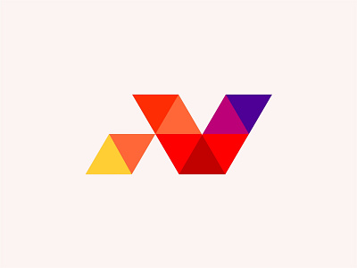 Colorful letter N 2019 2d apps beautiful blockchain colorful creative design developer dribbble entertainment flat geometric lettermark logo logo design marketing modern monogram software developer
