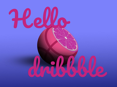 Hello dribbble! dribbble hello illustration