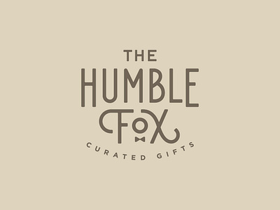 The Humble Fox brand identity branding connecticut custom type fox gift shop logo logo design logotype typography vector wordmark