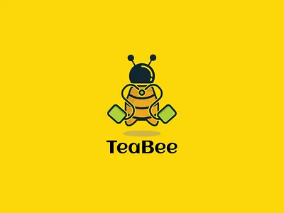 Teabee logo, Daily Logo challenge #19 bee bee hive bee logo brand branding branding design creative design design art icon illustration logo logo a day logo animation logo design logo design challenge logo design concept tea typography vector