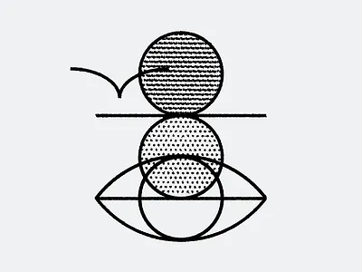 Folk Eye bird eye folk icon icons illustration seagull sunset vector