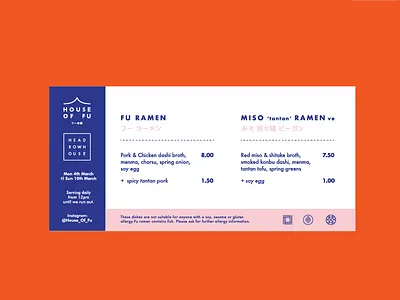 Ramen Menu Design branding food indepdendent kamon logo menu design pop up ramen restaurant street food turtle and hare