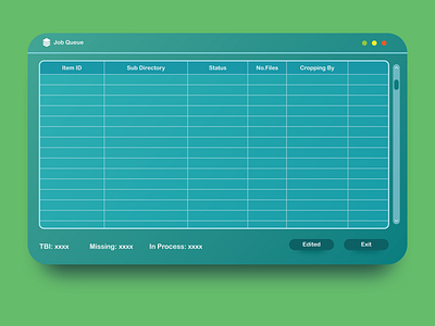 Job Queue UI daily art dribbble flat gradient illustation illustraor job queue layoutdesign ui designer uidesign uipractice user inteface
