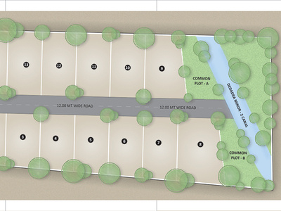 Layout Plan brochure design illustration layout plan real estate