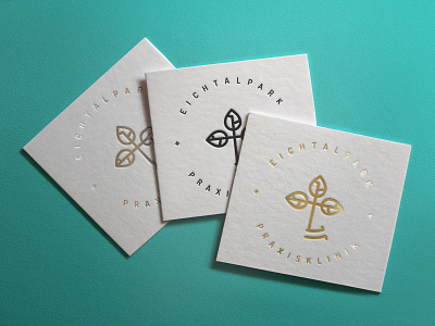 Logo design for «PraxisKlinik EichtalPark» clinic dentistry dentists design graphic implantology logo logotype medic ophthalmologists ophthalmology park tree