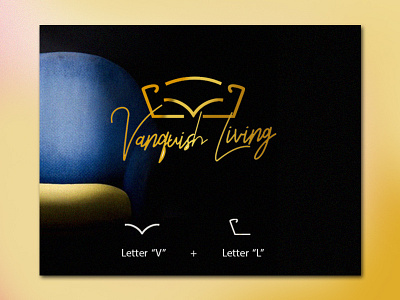 Vanquish Living adobe brandidentity branding designer dribbble furniture logo furniture store graphic design illustration logo logo 3d logodesigner