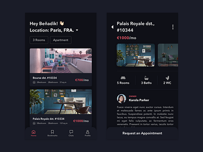 Real Estate Application application concept hybrid real estate uidesign