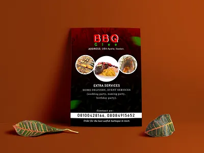 Poster Design for BBQ Glee design flyer photoshop poster typography