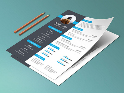 Resume clean resume corporate resume cv resume template resume