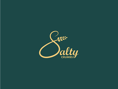 Salty Crumbs bakery bakery logo brand branding design identity logo logomark logotype minimal monogram typography