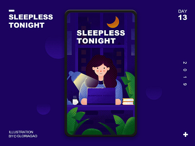 Illustration Sleepless Tonight illustration