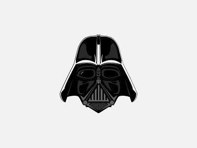 Darth Vader darthvader fansart illustration logo starwars vector