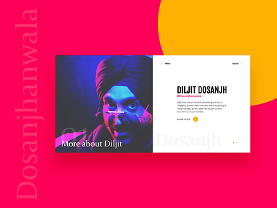 Dosanjhanwala Banner Design design typography ui website website banner