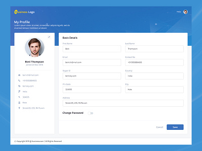 Profile Image 1 design profile profile page templates ui