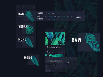 Banana_mobile banana interface leaf meeting website mobile site ui ux vegan web website