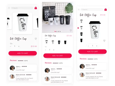 Product Page 3 Variants (Free UI Kit) add to card product card product page shop app shopping ui kit ui kits ui pack
