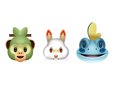 Pokemon Sword and Shield Starters Emoji design emoji icon illustration logo pokemon