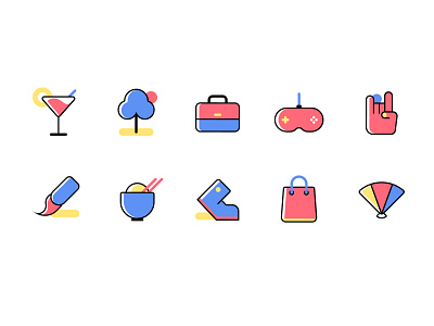 Travelstyle app design icon illustration ui