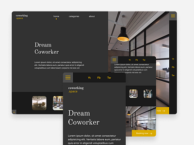 Coworking.Space code developement front end html html css ui ui2code