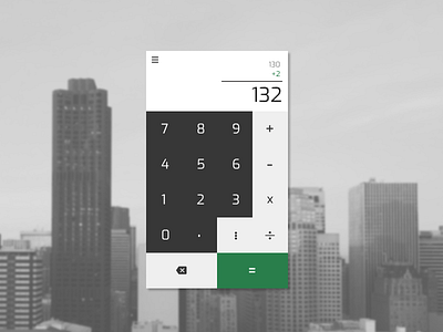 DailyUI #004: Calculator daily 100 challenge daily ui daily ui 004 daily ui challenge dailyui