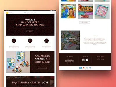 Stitch Website Theme art and craft website craft craft supplies ecommerce seller website shopify shopify website ui ux uidesign visual design web design website