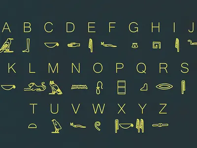 Egyptian Hieroglyph Typeface ancient calligraphy calligraphy font egypt egyptian font font awesome font bundle font collection font design old typeface typeface design typeface designer typefaces typography